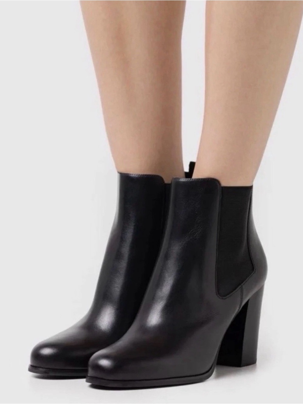 Michael Kors Womens 8.5 M Black Leather Lottie Zip Up Ankle Booties DISPLAY LK0